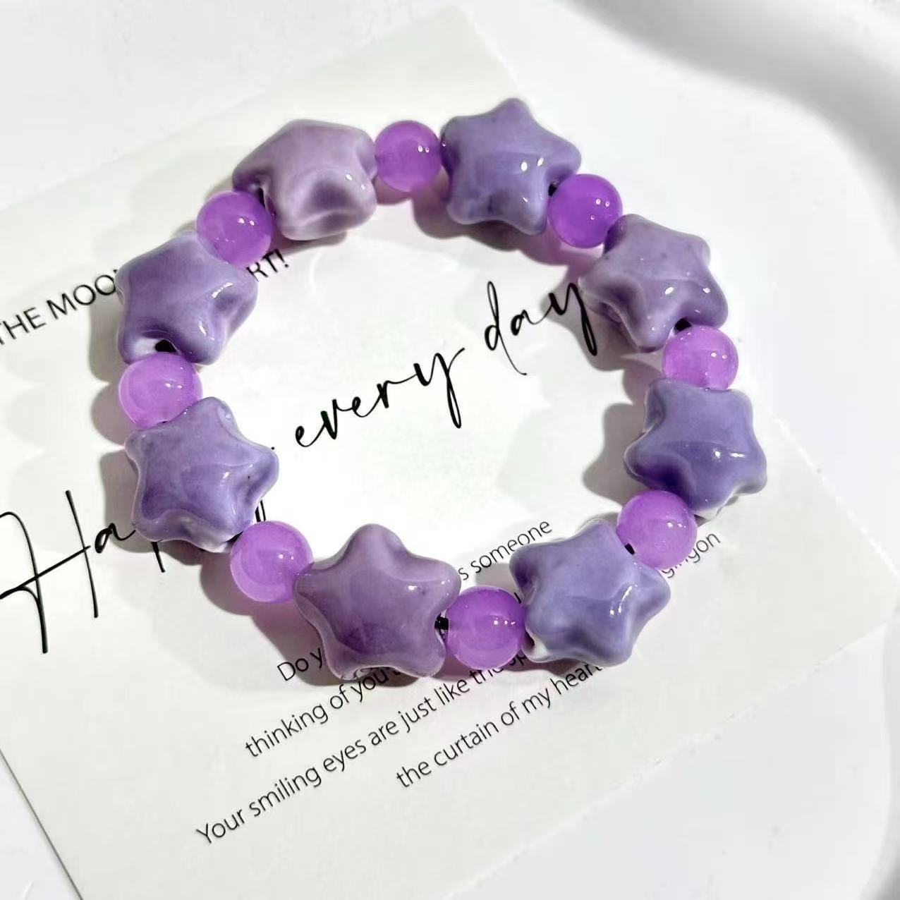 Ceramic star bracelet – niche, stylish, and visually appealing