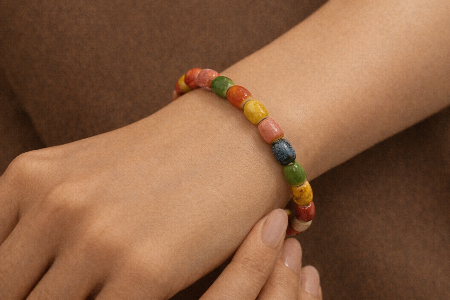 Ceramic bracelet color niche design high value