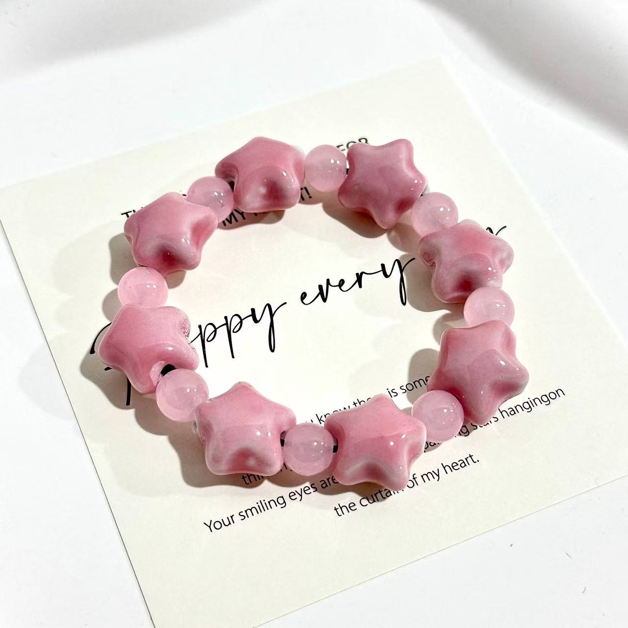 Ceramic star bracelet – niche, stylish, and visually appealing