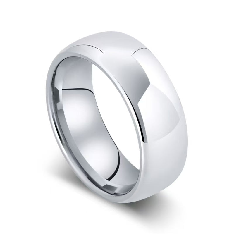 Glossy surfaceDomed Tungsten Carbide Ring - 4mm to 10mm