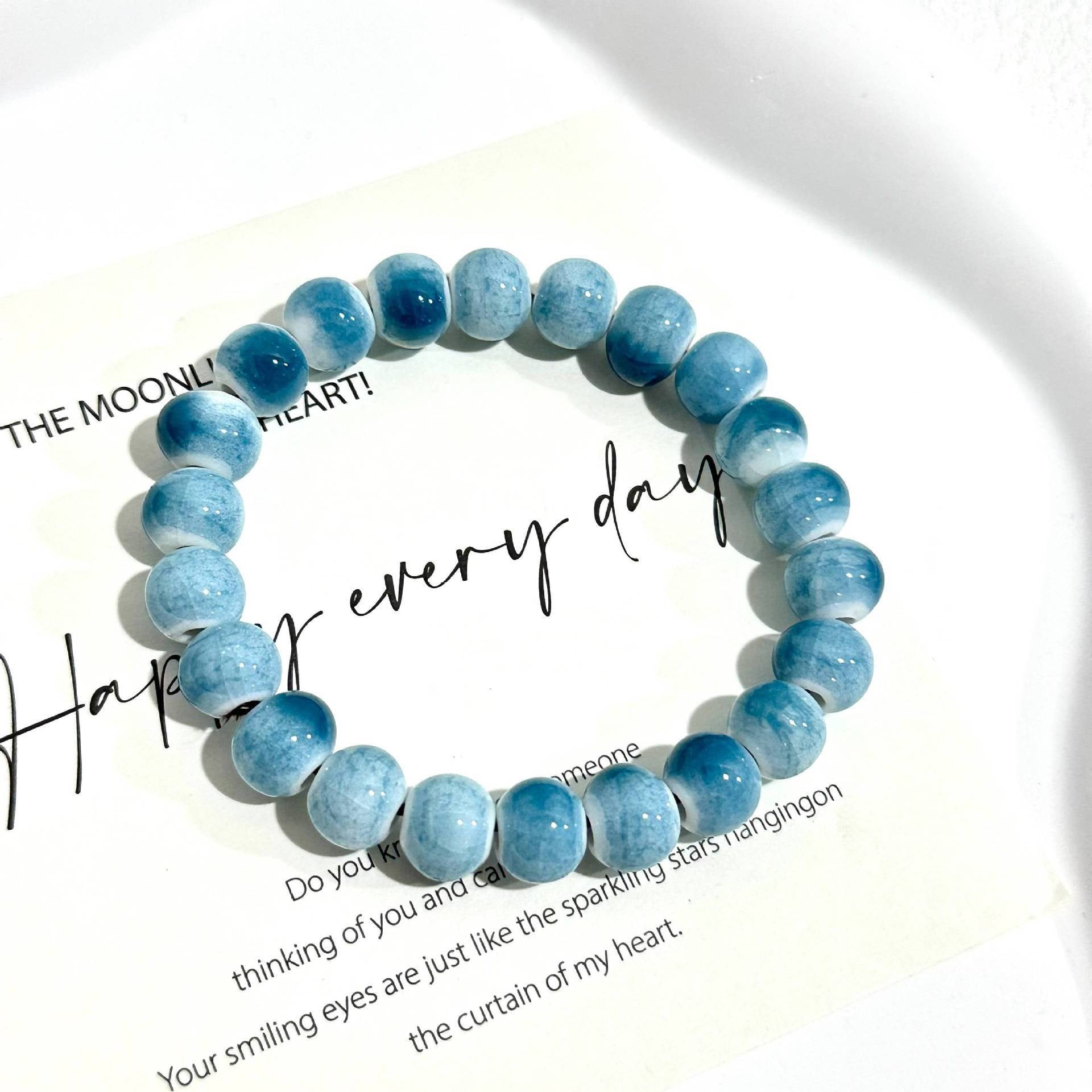 Ceramic bracelet solid color minimalist