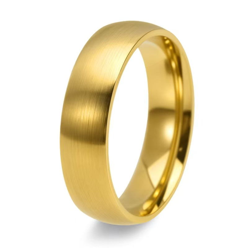 Domed Brush Finished  Tungsten Wedding Band  4mm-10mm