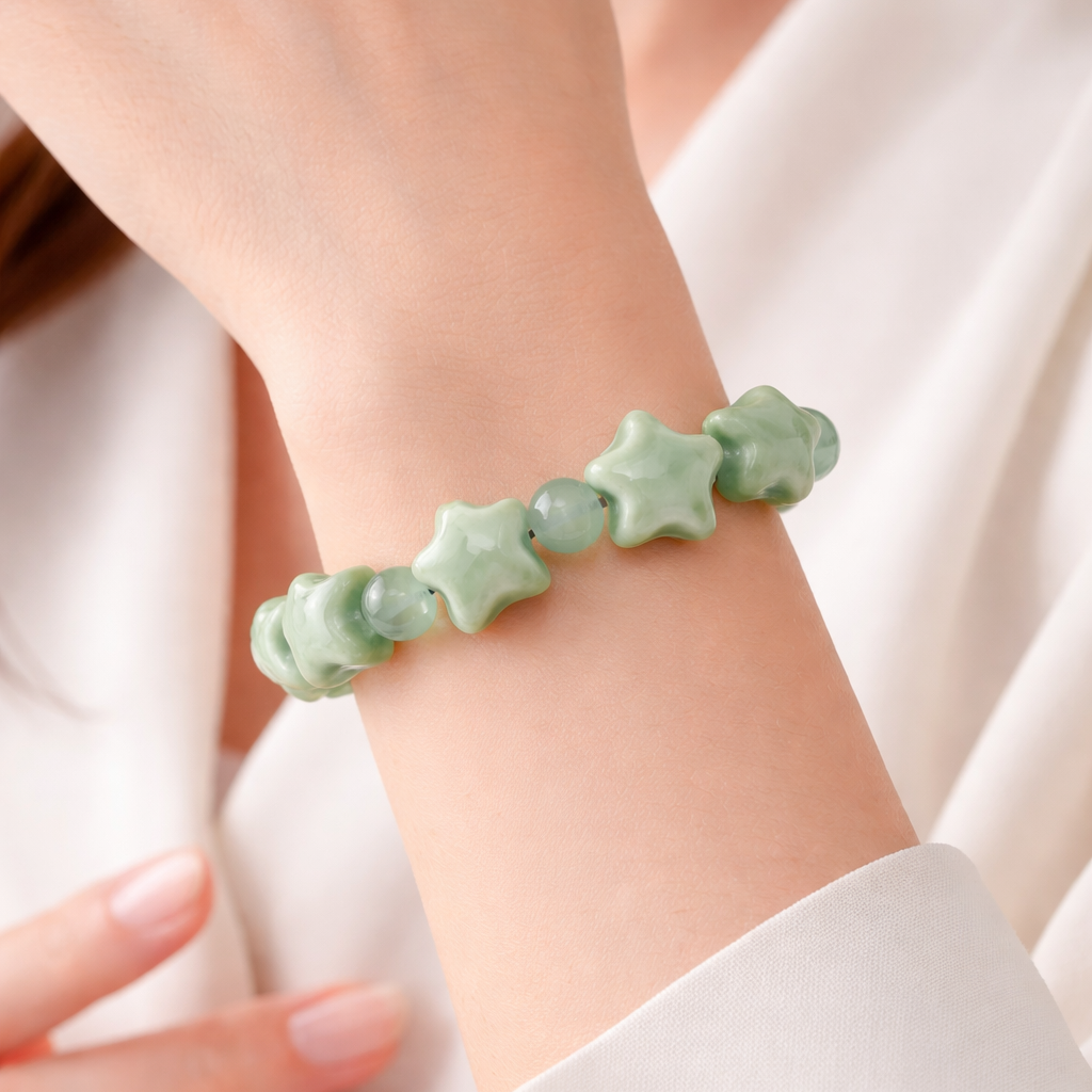 Ceramic star bracelet – niche, stylish, and visually appealing